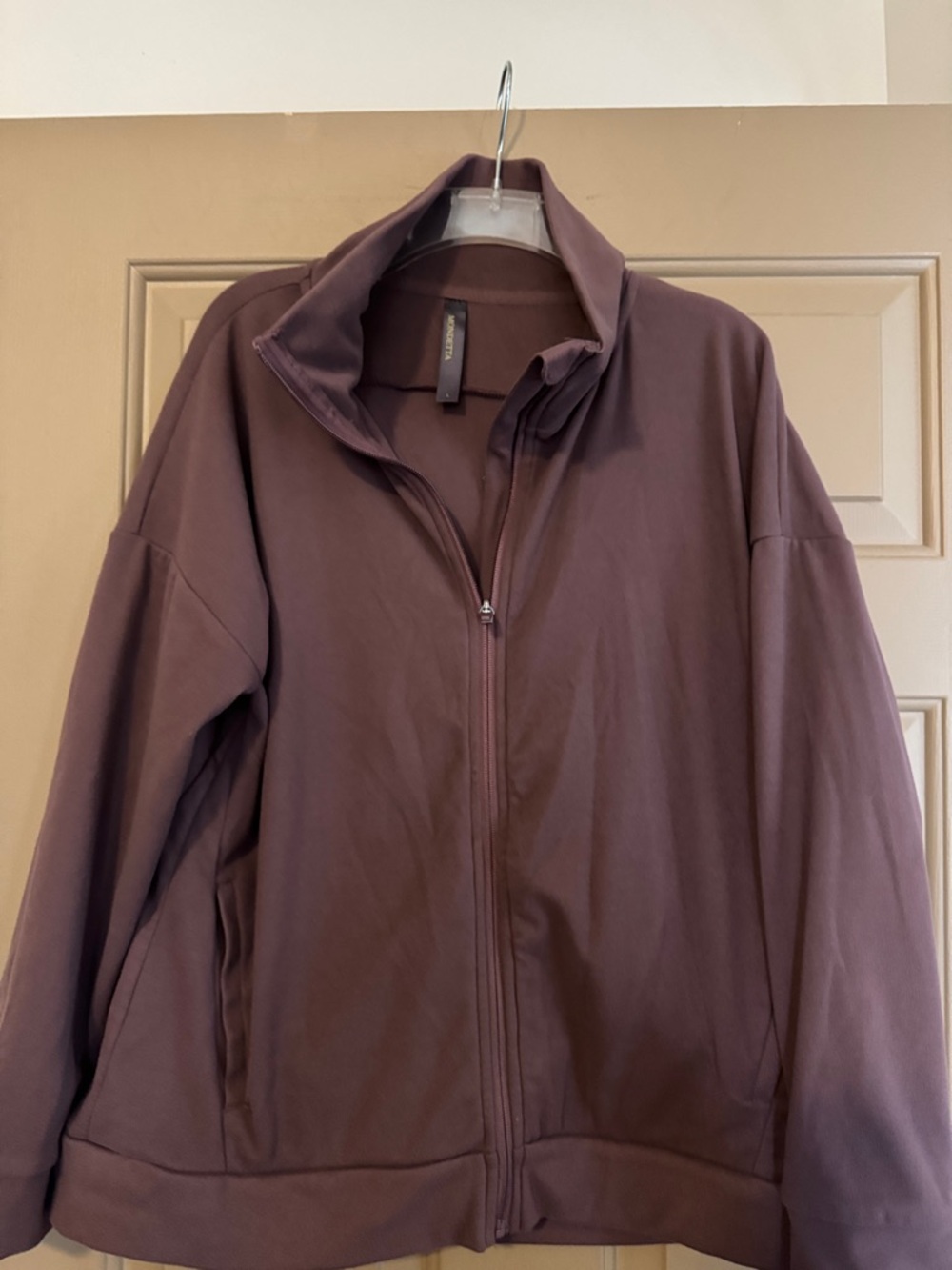 Mondetta Women's Zip-Up Jacket in Deep Plum